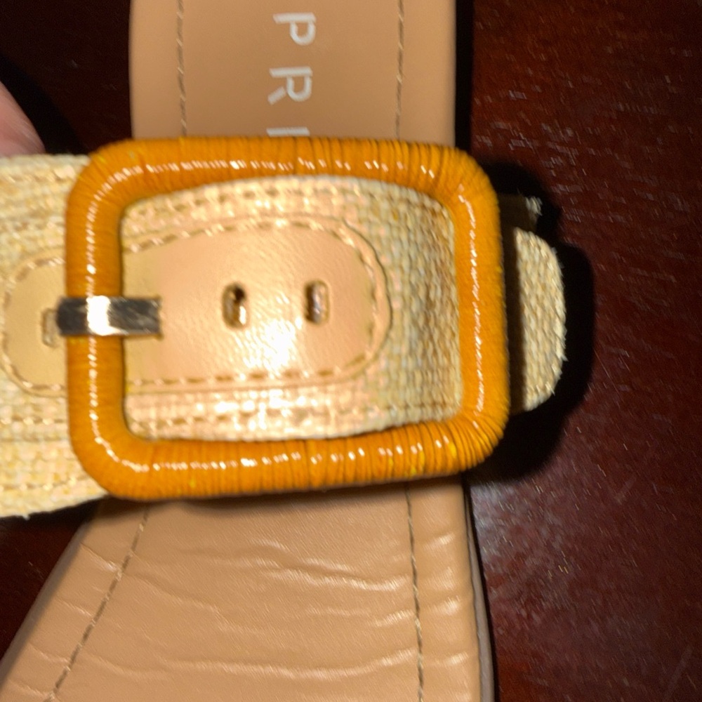 ESPRIT Sandals Size 9M Willette Ivory Two Straps Buckle - Picture 6 of 8
